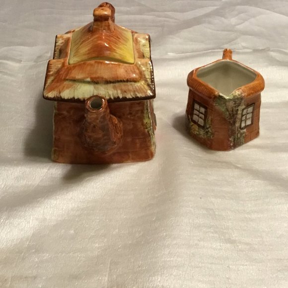 Vintage Price Kensington Ye Olde Cottage Ware Teapot & Creamer Set - Picture 5 of 12